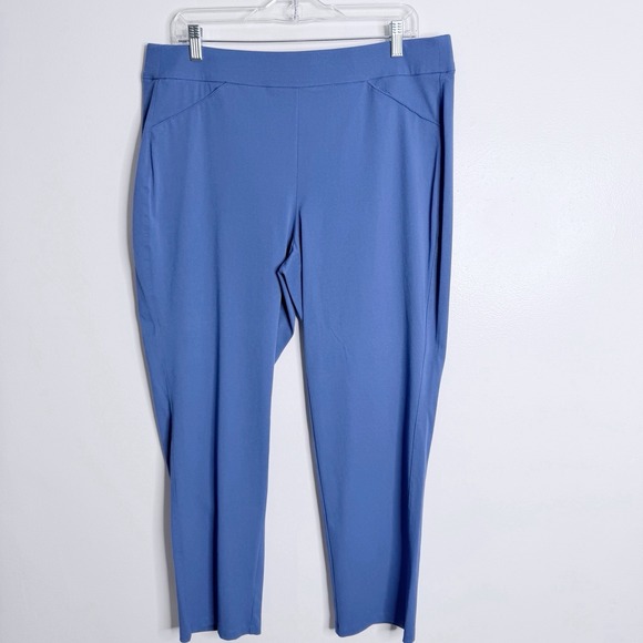 Chico's Pants - Chico's Travelers Brigitte Blue Pull On Pant 14 Chico 2.5 Travel Workwear Casual